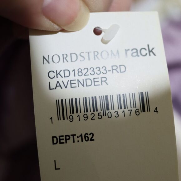 Mello Day Lavender Button Front Long Sleeve Belted Maxi Dress NWT Large - Picture 14 of 16